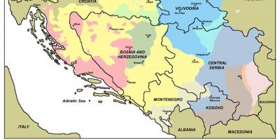 Mapa de hac Bósnia 
