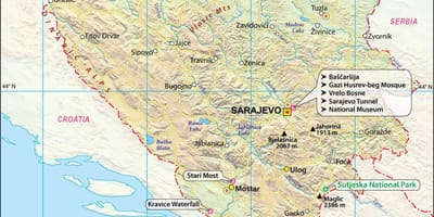 Bósnia Herzegovina mapa